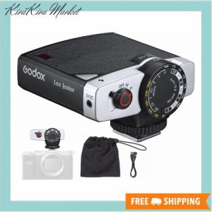 【Godox正規代理】Godox Lux Junior レトロ カメラフラッシュ クリップオンストロボ GN12 6000K 焦点距離28mm スピードライト Sony Canon