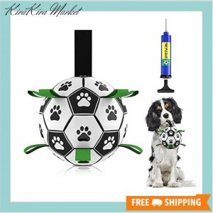犬用おもちゃ 犬のおもちゃ ボール 犬 ドッグトイ サッカーボール ペット用 噛みやすい 弾力性 伸縮性 ロープおもちゃ 知育玩具 訓練玩具