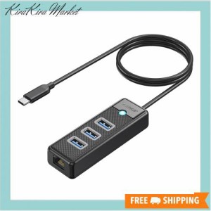 ORICO USB C ハブ 3.0 有線LANアダプター タイプc→3×USB3.0 Aポート+ ギガビットイーサネット RJ45 1000Mbps高速通信 5Gbpsデータ転送 