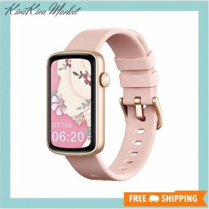 SHANG WING スマートウォッチ レディース リストバンド 型 腕時計 iPhone/Android対応 1.47インチ大画面 フルタッチ Smart Watch 着信通