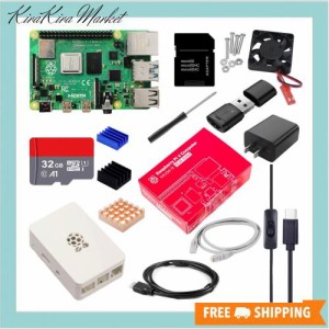 Vesiri Raspberry Pi 4B Starter Kit日本技適済 Raspberry Pi 4 Model B(RAM 8GB)/ラズベリーパイ4B/32GB MicroSDカード/ 5V 3A USB-Type