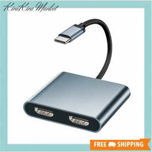 USB C HDMI 変換アダプタ【DP Alt モード+ Thunderbolt3/4対応】USB C to HDMI ディスプレイポート HDMI 変換 Type-C デュアル HDMI 拡張