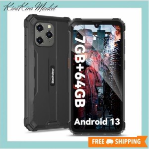 [2023 NEW Android 13]Blackview BV5300Pro simフリースマホ本体防水 7GB RAM 64GB ROM 1TB拡張可能 タフネススマホ 防水防塵耐衝撃6580m