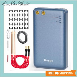 Kerpu スポット溶接機, 11段ポータブル溶接機, 5000mAh 自動/手動モードミニスポット溶接機 充電式,スポット溶接 DIY 18650/21700電池バ