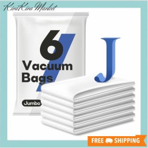 Vacbird 布団圧縮袋 6枚 80*100 cm 真空収納圧縮袋 圧縮袋 シーラーバッグ、旅行用圧縮袋、衣類、旅行用、パッキング、寝具、布団、毛布