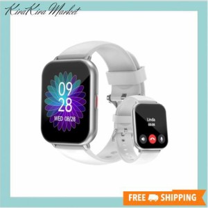 スマートウォッチ iPhone/Android対応 Bluetooth 通話機能付き 1.85インチ 大画面 腕時計 歩数計 Smart Watch 7日間持続バッテリー 着信
