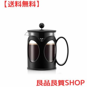 BODUM ボダム コーヒーメーカー コーヒープレス KENYA ケニヤ フレンチプレス コーヒーメーカー 500ml ブラック ステンレスフィルター ガ