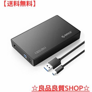 ORICO 3.5インチ HDDケース SATA3.0 外付け ケース 2.5 / 3.5 両方対応 USB3.0 ハードディスケース UASP高速データ転送 20TBまで ツール