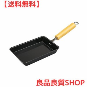 パール金属 燕三条製 鉄 卵焼き フライパン IH対応 玉子焼き器 The鉄 HB-2408ブラック卵焼き フライパン 12×19cm