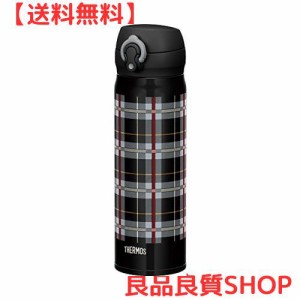 サーモス 水筒 真空断熱ケータイマグ 【ワンタッチオープンタイプ】 0.5L ブラックチェック JNL-502G BKC