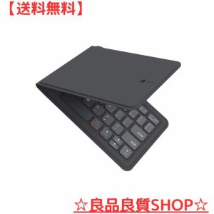 iClever Bluetooth キーボード 折りたたみ式 ワイヤレス キーボード マルチペアリング ipad / iphone 用 キーボード USB 軽量 薄型 レザ