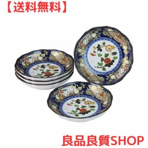 皿 おしゃれ : 有田焼 古典柄の魅力 献上古伊万里 取皿セット Japanese Plate x5pcs set Porcelain/Size(cm) Φ14x3/No:604808