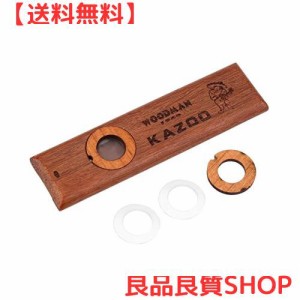 Dilwe 木製 Kazoo カズー楽器 フルート ギター ウクレレ パートナー コンパニオン ハミングの音を増幅 楽器伴奏 特別な管楽器 子供 音楽