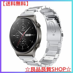 VICARA for Huawei Watch GT/Huawei Watch GT 2 46mm/Huawei Watch GT active バンド ステンレス製 22mm 交換用 for Huawei ウォッチ GT 