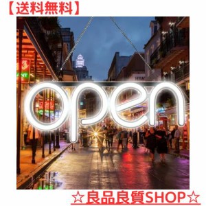 OPEN看板 LED OPEN SIGN オープン クローズ OPEN＆CLOSED時間付き 点滅設定可 カフェ 喫茶店 レストラン バー 居酒屋 インテリアショップ