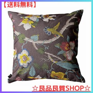 Kuai クッションカバー 45cm 60cm 30×50cm 花柄 オリエンタル アンティーク シノワズリ アジアン 北欧 インテリア ポリエステル (45×45