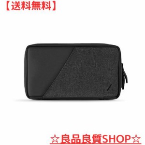 NATIVE UNION STOW Organizer - プレミアム 耐久キャンバス 旅行用収納ポーチ ケーブル 充電器 SIMカードなど収納 (Slate)