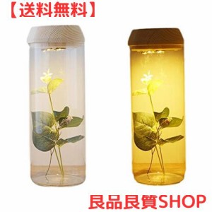 クレイ 花瓶 フラワーベース LED機能付き 花瓶 ガラス