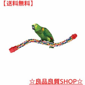 鳥用止まり木 インコ ロープパーチ 鳥用 ロープ インコ おもちゃ 遊びおもちゃ 爪を磨く 鳥休み場所 噛む玩具 吊り下げ 綿ロープおもちゃ