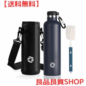 FJbottle 水筒 1リットル 真空断熱 保温 保冷 第2世代 ステンレスボトル 直飲み スポーツボトル スポーツ飲料対応 水筒カバー 洗浄用スポ