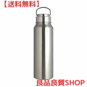 リビング 水筒 1L 直飲み スクリュー栓 ステンレス ボトル シルバー Touriflask 410432