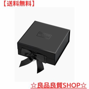 JiaWei ギフトボックス 28 x 28 x 10cm, プレゼントぼっくす 箱リボン付き, 高級 ギフトボックス, プレゼントボックス, ふた付きマグネッ