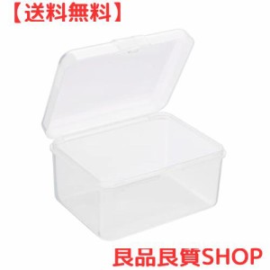 PATIKIL 収納ケース 85x65x45 mm 6個 クリア貯蔵容器 ヒンジ付きのふた プラスチック 長方形ボックス ビーズ アート 工芸用