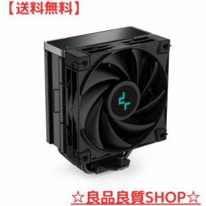 DeepCool AK400 ZERO DARK パフォーマンス CPU クーラー、4 つのダイレクト タッチ銅製ヒート パイプ、120mm 流体動圧ベアリング PWM フ