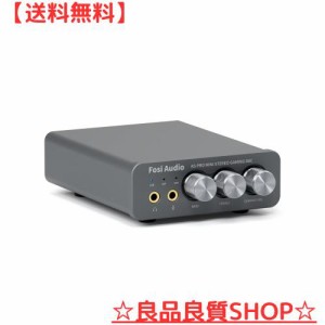 Fosi Audio K5 PRO DAC ヘッドフォンアンプ マイク対応 ミニ 小型 HiFi ステレオ デジタル USB DAC アンプ ゲーム用 USB-C/光/同軸入力 R