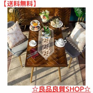 ARTABLEレーステーブルランナー長方形レトロ刺繍ローズパターン装飾ダイニングテーブルウェディングホームキッチンガーデン (32 X 90 CM,