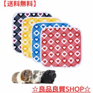 ペットシーツ 洗えるおしっこマット4枚セット（30*30cm） 犬 猫 モルモット うさぎ 小動物用ペットマット 吸水性 速乾性 床に染みず 滑り