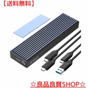 ORICO M.2 SSD 外付けケース M2 SSD ケース NVMe / SATA 両対応 USB3.2 Gen2接続 10Gbps高速転送 UASP対応 アルミケース ssd m.2 ケース 