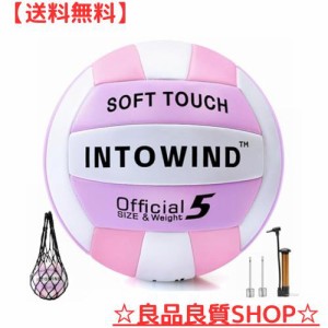 INTOWIND バレーボール 練習用バレーボール ソフトタッチ バレーボール 屋外屋内 バレーボール ビーチ 公園 ジム 試合 トレーニング バレ