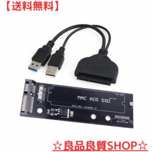 CY USB 3.0 - SATA 22ピン ＆ 12+6ピン SSD PCBディスクドライブケーブル アダプター 2010 2011 MAC Air A1369 A1370 SSDに対応