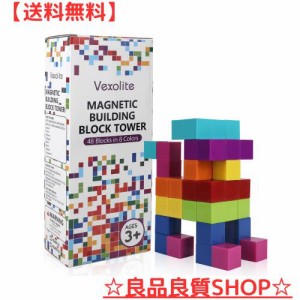 Vexolite マグネットブロック 立体パズル 積み木 賢人パズル STEMおもちゃ 48PCS