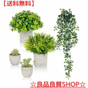 Y-Step フェイクグリーン観葉植物 フェイク 5点セット造花グリーン 人工観葉植物 ふぇいくぐりーん 吊り 観葉植物 葉物 造花藤 室内 イン