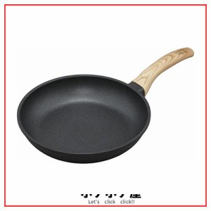 アイリスオーヤマ IH 対応 フライパン 26cm スキレットコートパン ブラック SKL-26IH
