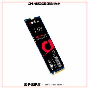 addlink S70 Lite 台湾製 1TB PCIe Gen3.0x4(転送速度3,200MB/秒) NVMe M.2 2280 内蔵SSD 低消費電力・耐振動・耐衝撃性 メーカー5年保証