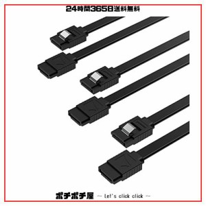 SABRENT SATAケーブル（ストレートコネクタ）SSD/HDD/CDおよびDVDドライブ用SATA III 6Gbit/秒用ロック付き/PC、ミニPC、MacBook、ノート