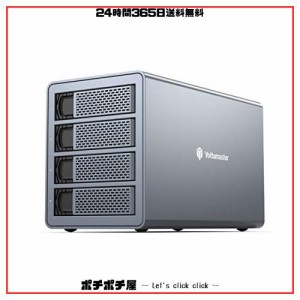 [RAID機能]Yottamaster HDDケース 3.5インチ USB3.0接続 4Bay ハードディスクケース SATA3対応 18TB×4台搭載可能 RAIDケース 中小企業向