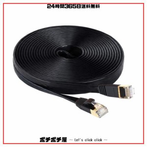 CAT6 LANケーブル 20m LEKVKM CAT 6 lan ケーブル 有線 ランケーブル フラットタイプ 準拠 1.5mm厚 フラットケーブル 隙間用 カテゴリ6(B