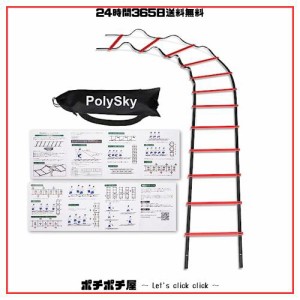 【国内保証】トレーニングラダー PolySky ラダー トレーニング 野球 サッカー 3m 4m 6m 9m 10m 収納袋付き スピードラダー 瞬発力 敏捷性