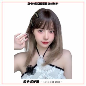 Limakaraウィッグ セミロング ストレート グラデーション ロング ミディアム フルウィッグ 可愛い ロリータ wig コスプレ サラサラ ぱっ