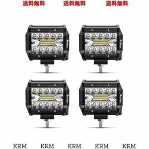 ワークライト 60W LED 作業灯 ワークライト 狭角30度タイプ 20連 LED 車外灯 農業機械 12V 24V兼用 汎用 防水・防塵・耐震・長寿命 ホワ