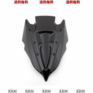 Karun バイク・オートバイ用 ウインドシールド スクリーン FOR 川崎 Z250 Z300 2013-2016年 用 ブラック