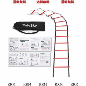 【国内保証】トレーニングラダー PolySky ラダー トレーニング 野球 サッカー 3m 4m 6m 9m 10m 収納袋付き スピードラダー 瞬発力 敏捷性