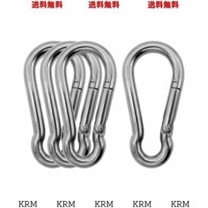 Outmate 316 Stainless Steel Carabiner Set of Various Size 2”-3” Heavy Duty Rust Free in Seawater for Gym Garage Keychain Etc(M