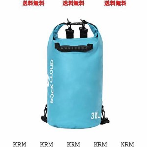 ROCK CLOUD ドライバッグ 防水バッグ ドラム型 防水ポーチ リュック 折りたたみ 軽量 5L 10L 20L 30L 40L アウトドア 海水浴 釣り ビーチ