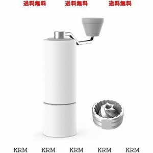 TIMEMORE コーヒーミル 手動 タイムモア C2 36段階粗さ調整可能 軽量 省力性 携帯 お手入れ簡単 ステンレス製コーヒーミル 白い (ブラシ