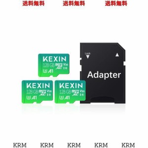 KEXIN MicroSD 128GB 3個セット SDXC UHS-I U3 85MB/s SDカード 128gb Class10 マイクロSDカード 128GB Nintendo Switch 動作確認済 超高